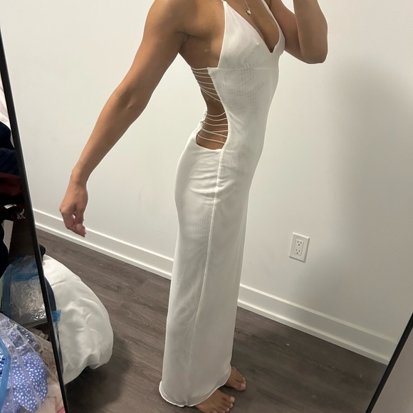 Iamgia I am gia ellery dress Elegant White Halter Dress - Picture 4 of 7